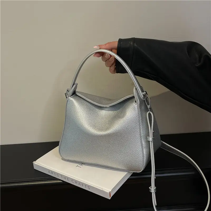 Silver Personalized Bucket Bag for Women 2025