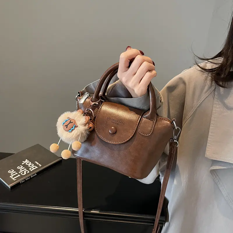 Trendy Brown Women's Crossbody Handbag 2025 - Image 8