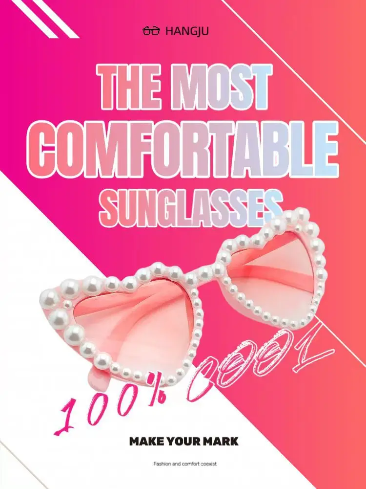 Women Heart Pearl Sunglasses Summer Glasses — feature 2