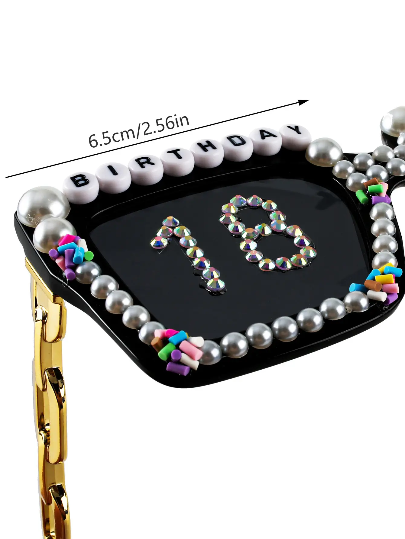 Birthday Party Sunglasses for Women with Rhinestones — feature 3