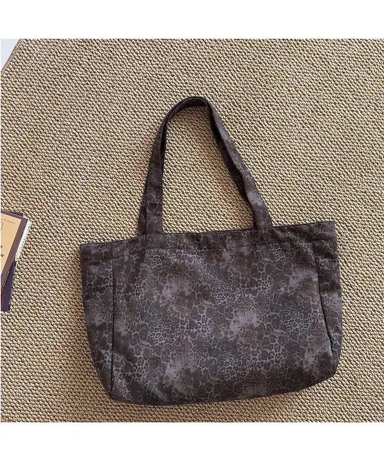 Leopard Print Large Tote Bag Shoulder Handheld Korean Style — feature 16