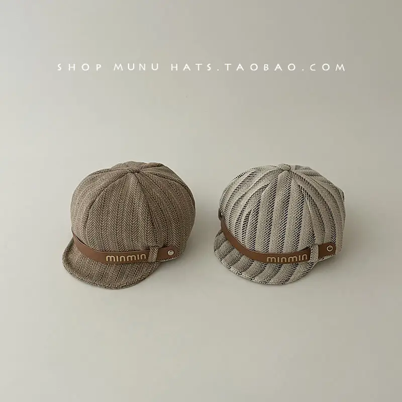 Autumn Winter Kids Hats Peaked Cap British Beret — feature 8