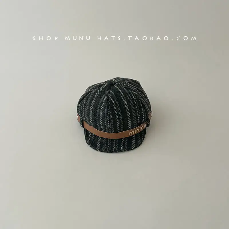 Autumn Winter Kids Hats Peaked Cap British Beret