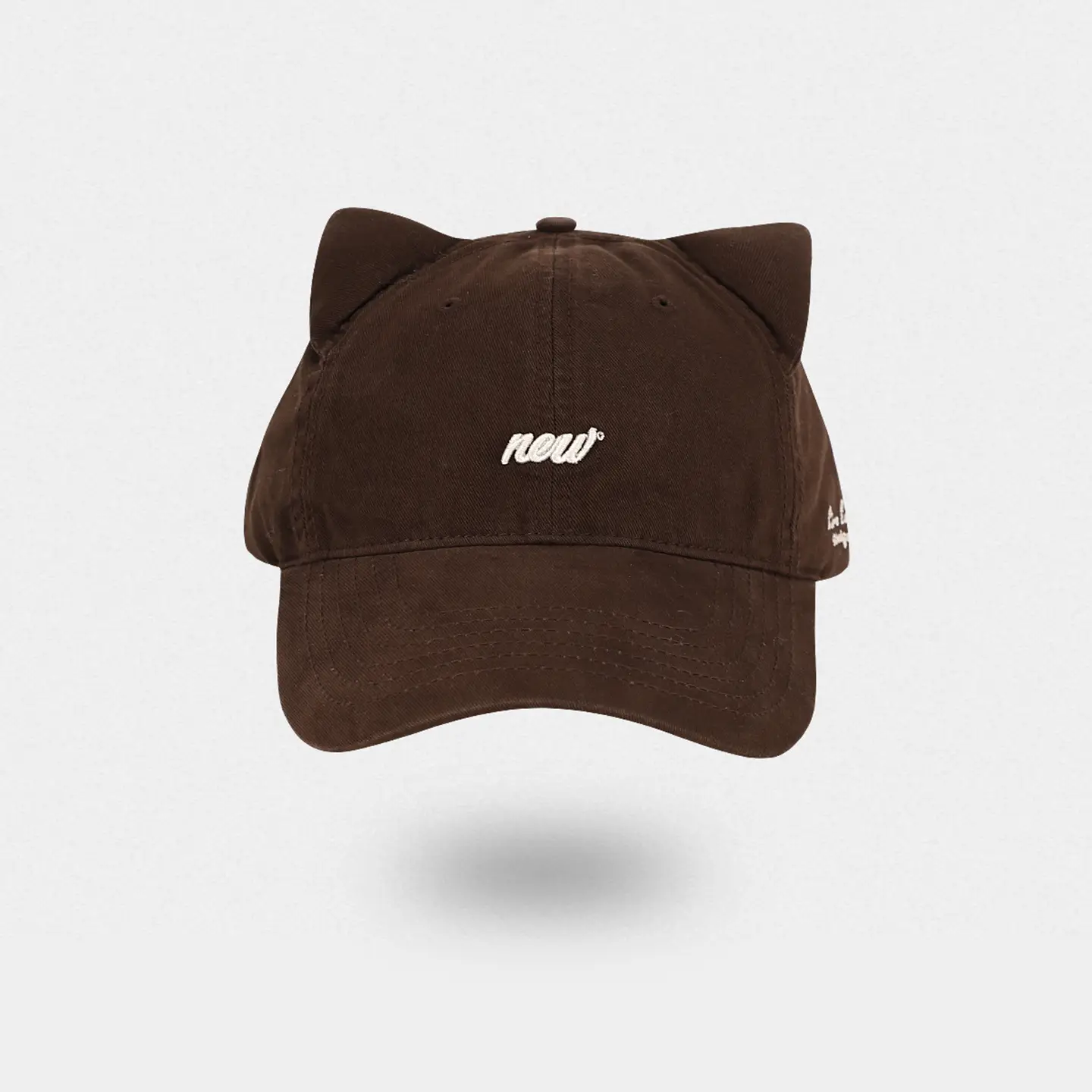 Brown Cat Ear Duckbill Cap for Women - Image 4