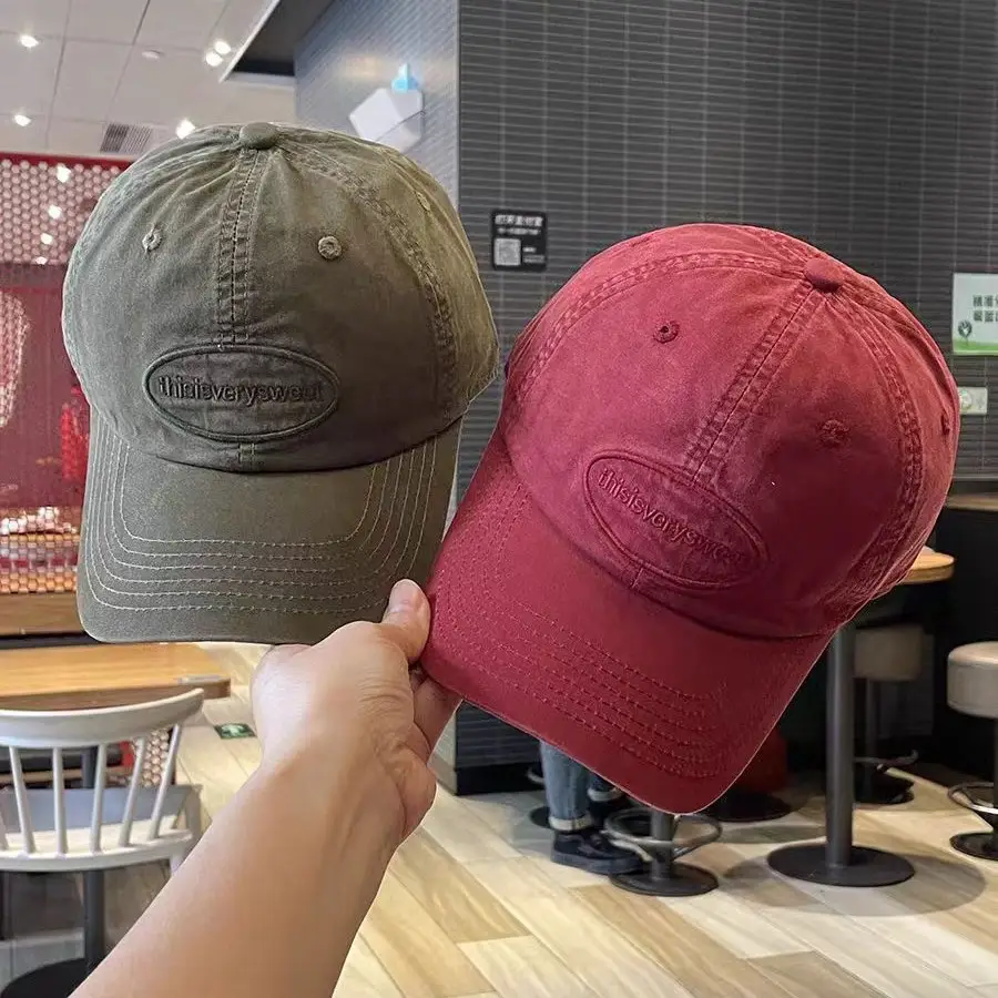 Women's Blue Baseball Cap Wide Brim with Embroidered Patch - Image 9