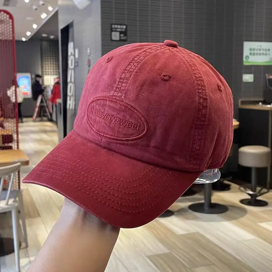 Women's Blue Baseball Cap Wide Brim with Embroidered Patch - Image 10