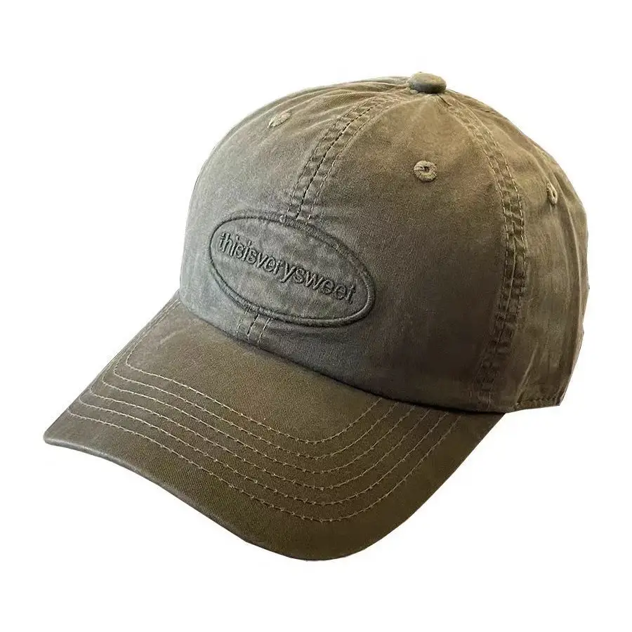 Women's Blue Baseball Cap Wide Brim with Embroidered Patch - Image 12