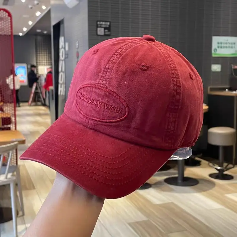 Women's Blue Baseball Cap Wide Brim with Embroidered Patch — feature 13