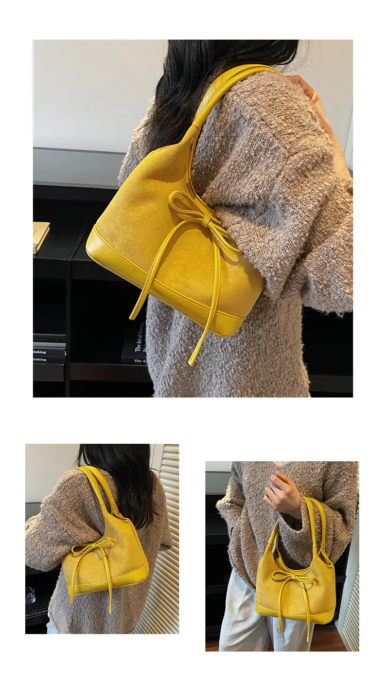 Large Capacity Women's Tote Bag with Bow — feature 18