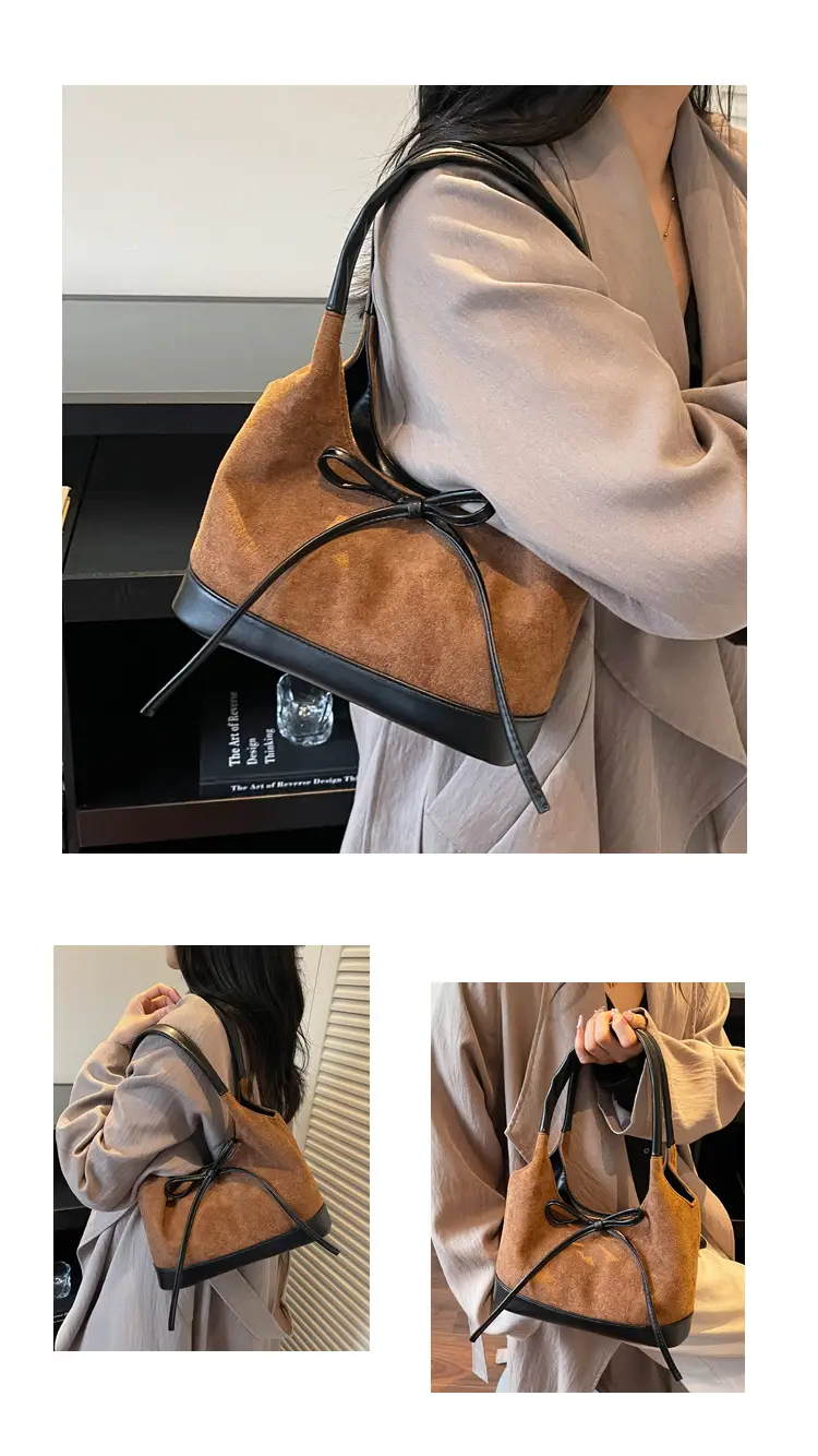 Large Capacity Women's Tote Bag with Bow — feature 19
