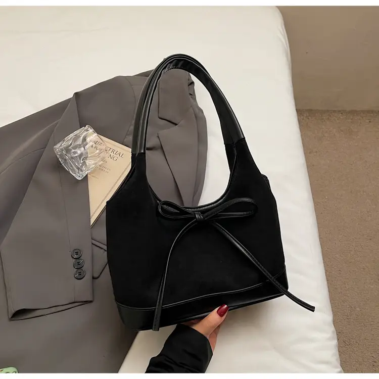 Large Capacity Women's Tote Bag with Bow — feature 23