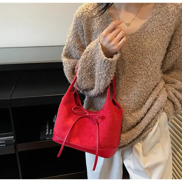 Large Capacity Women's Tote Bag with Bow — feature 3