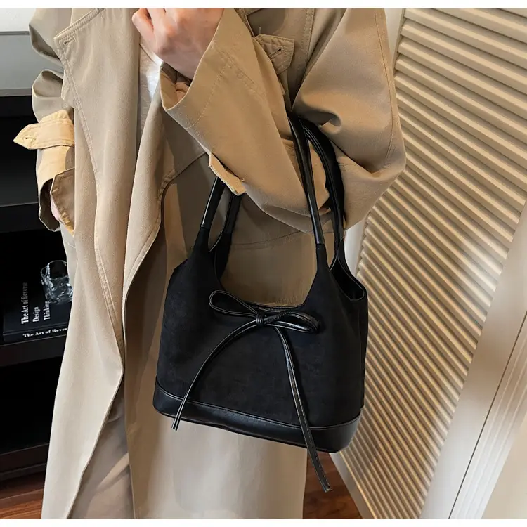 Large Capacity Women's Tote Bag with Bow — feature 5