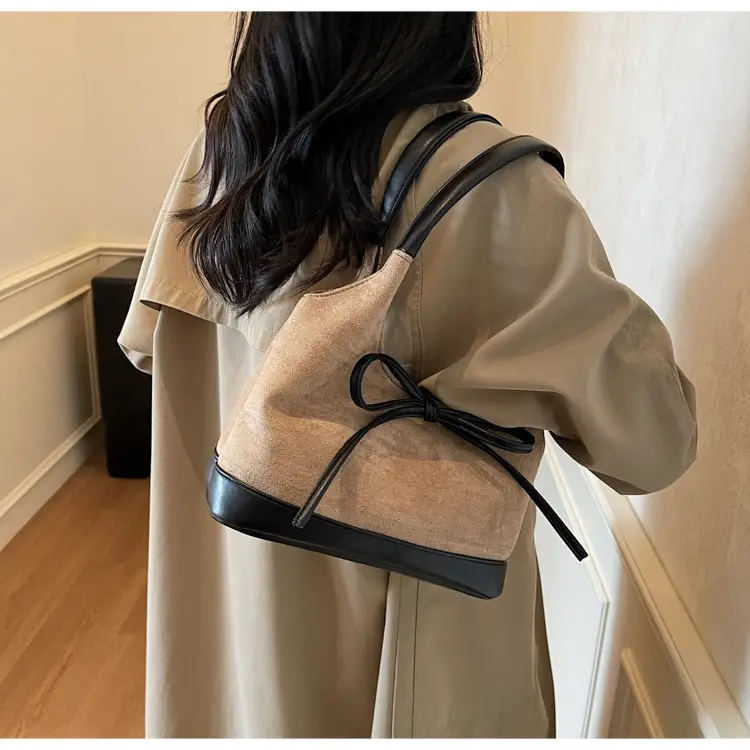 Large Capacity Women's Tote Bag with Bow — feature 6