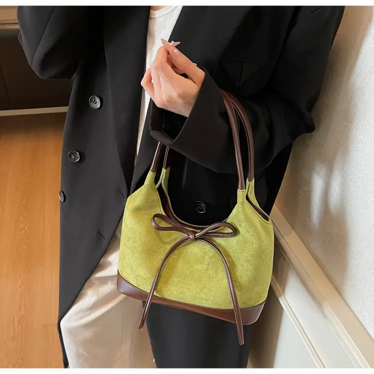 Large Capacity Women's Tote Bag with Bow — feature 7