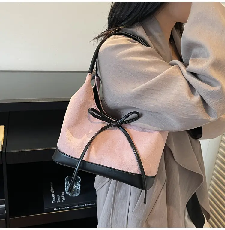 Large Capacity Women's Tote Bag with Bow — feature 9