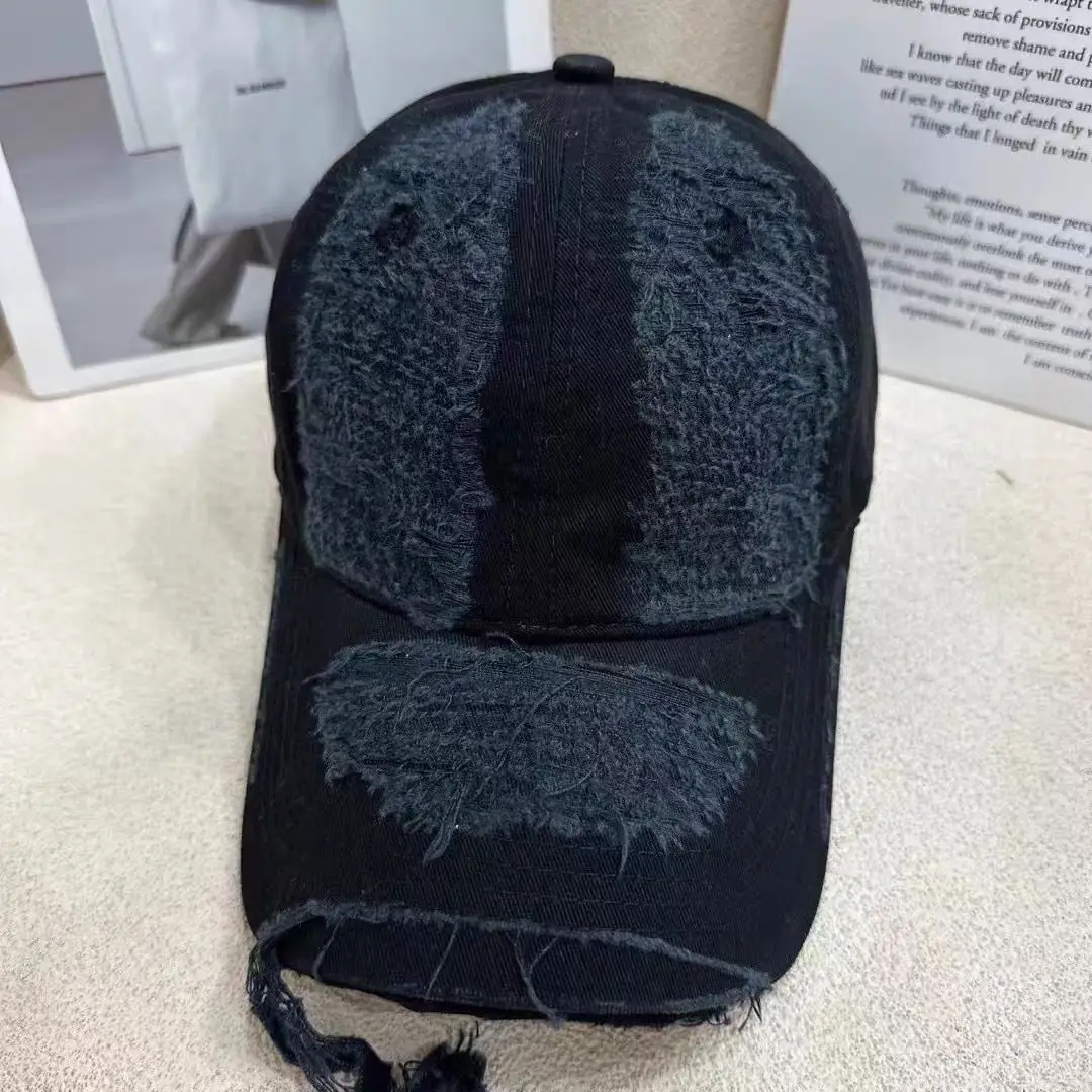Women Distressed Washed Duckbill Cap Spring Autumn Breathable — feature 4