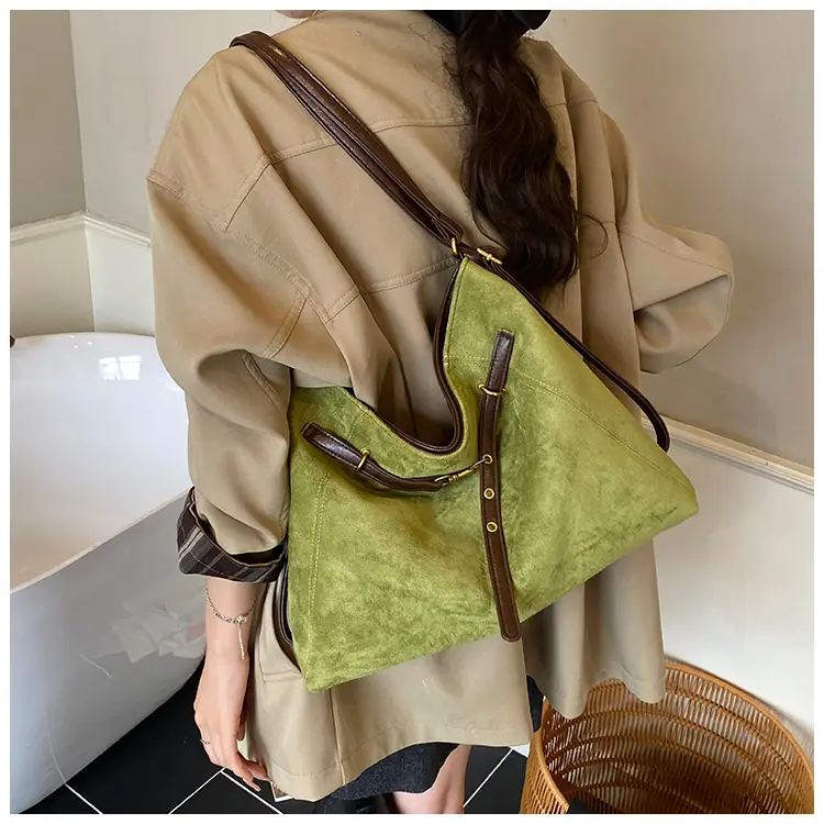 Maillard Suede Shoulder Messenger Bag Brown 2024 — feature 15