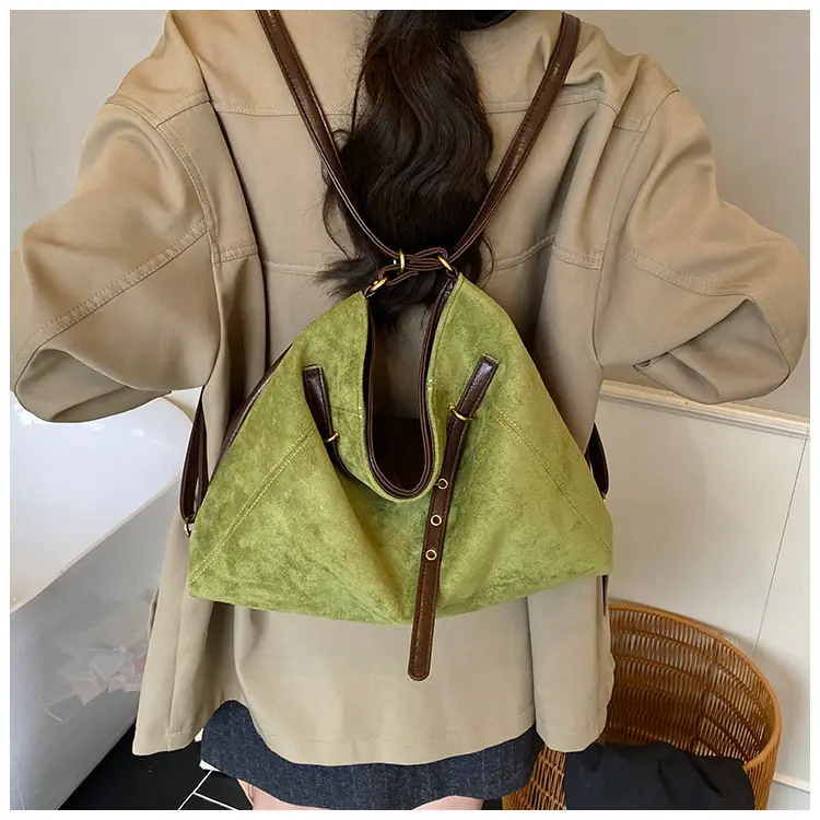 Maillard Suede Shoulder Messenger Bag Brown 2024 — feature 22