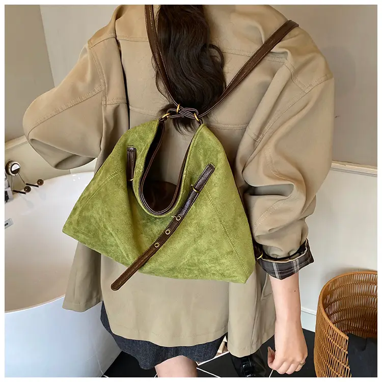 Maillard Suede Shoulder Messenger Bag Brown 2024 — feature 23