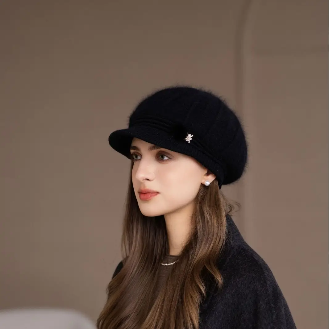 Pink Woolen Hat for Women Winter Warm Knitted - Image 7