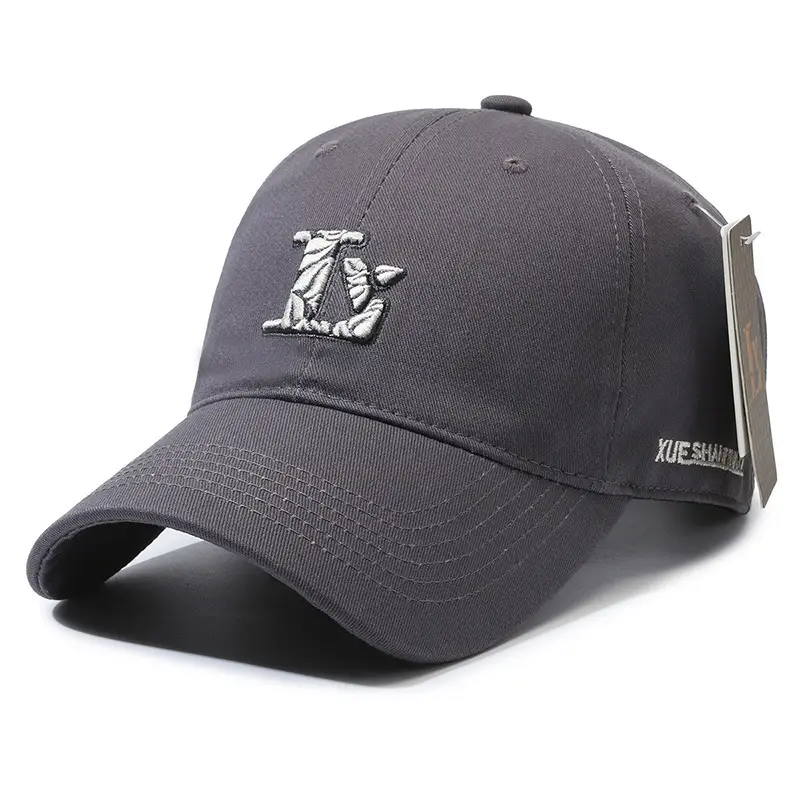 Brown Yiyi Hat with Ny&La Embroidery for Men - Image 3