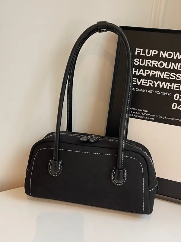 Women's Brown Suede Shoulder Bag Large Capacity 2025 - Image 7