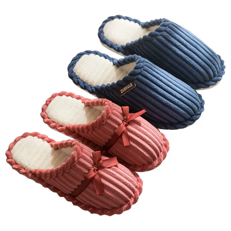 Cixi Cotton Slippers for Women, Spring & Fall Home Use, Winter Indoor Non-Slip Plush Home Warm Winter Couple Men - Image 10