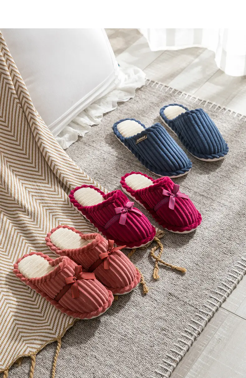 Cixi Cotton Slippers for Women, Spring & Fall Home Use, Winter Indoor Non-Slip Plush Home Warm Winter Couple Men — feature 15