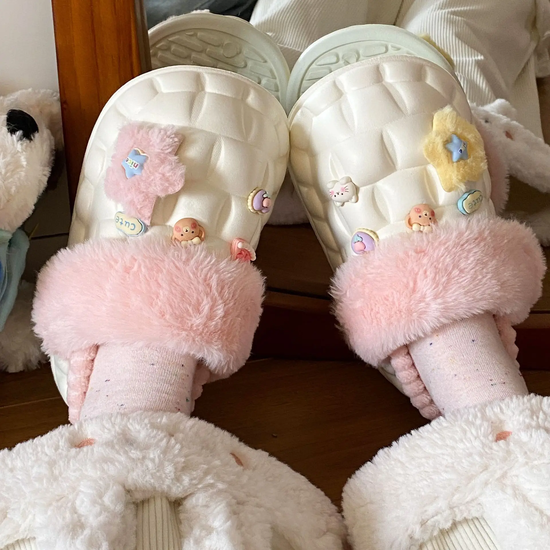 Eva Non-Slip Cotton Slippers Women Winter Soft Sole - Image 9