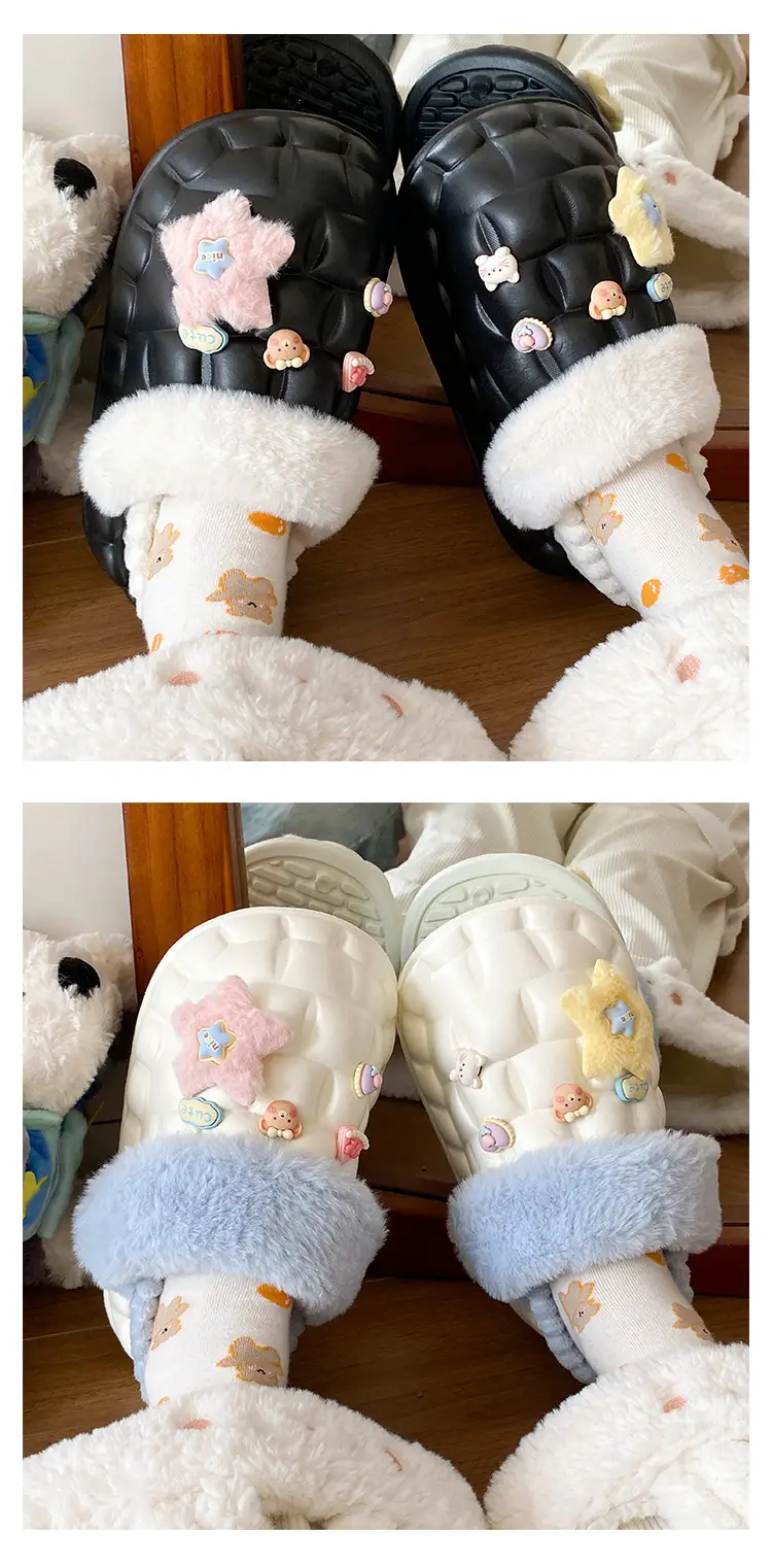 Eva Non-Slip Cotton Slippers Women Winter Soft Sole — feature 12