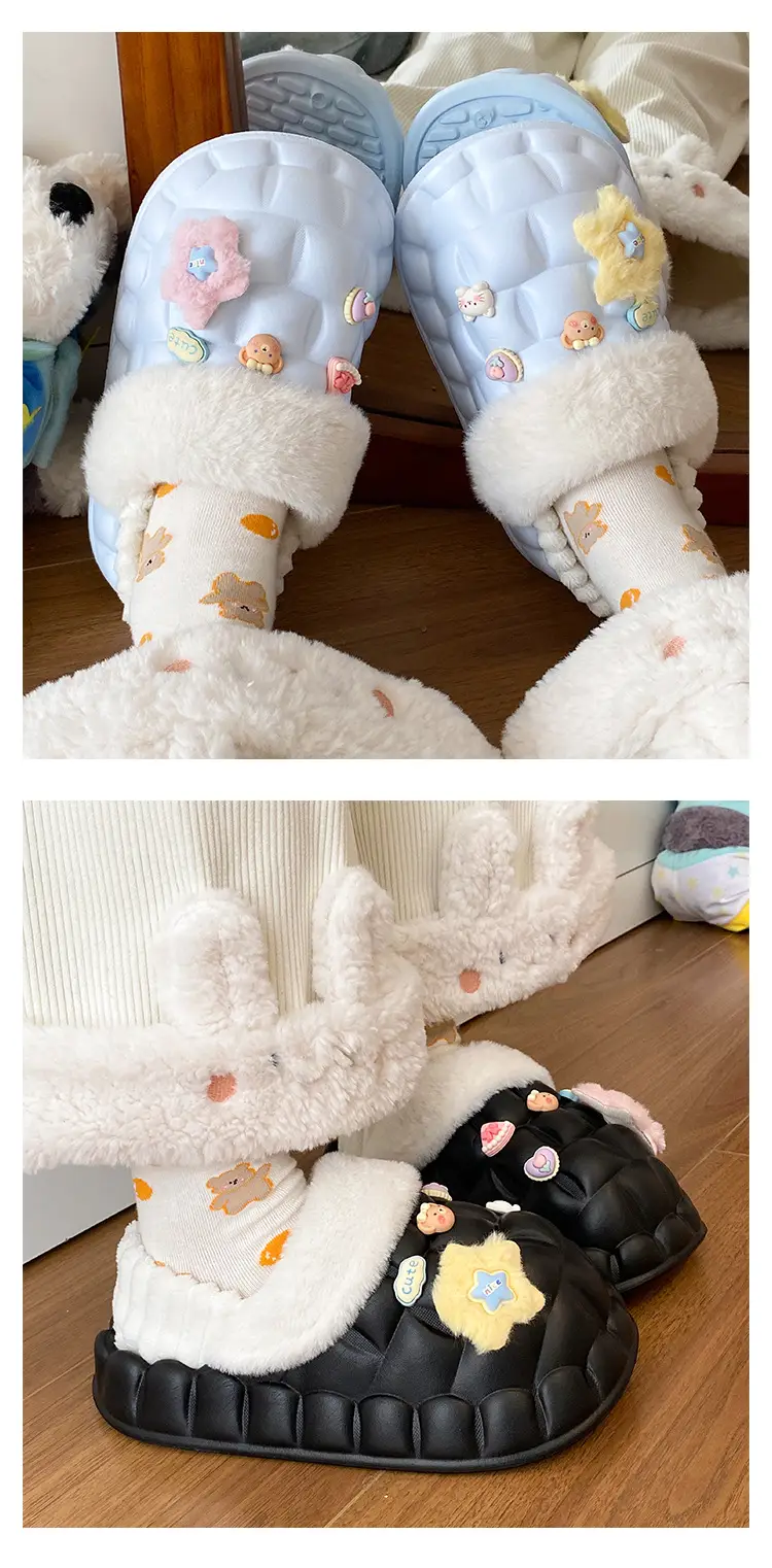 Eva Non-Slip Cotton Slippers Women Winter Soft Sole — feature 13