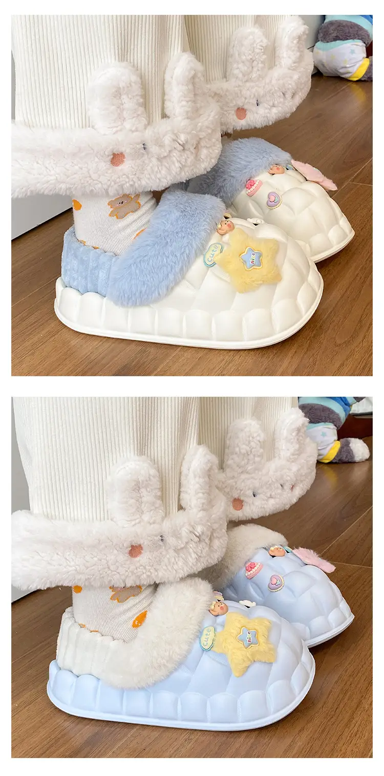 Eva Non-Slip Cotton Slippers Women Winter Soft Sole — feature 14