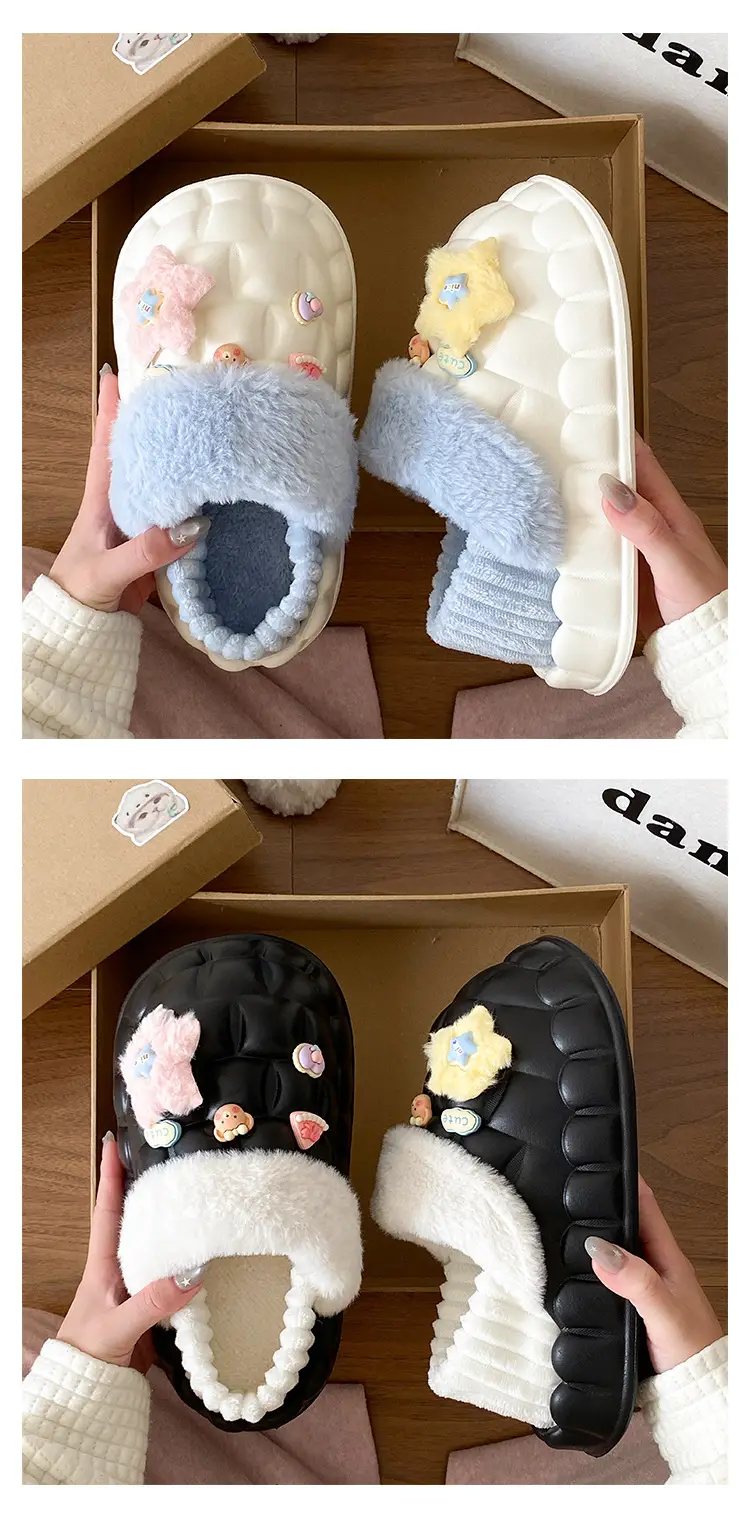Eva Non-Slip Cotton Slippers Women Winter Soft Sole — feature 15