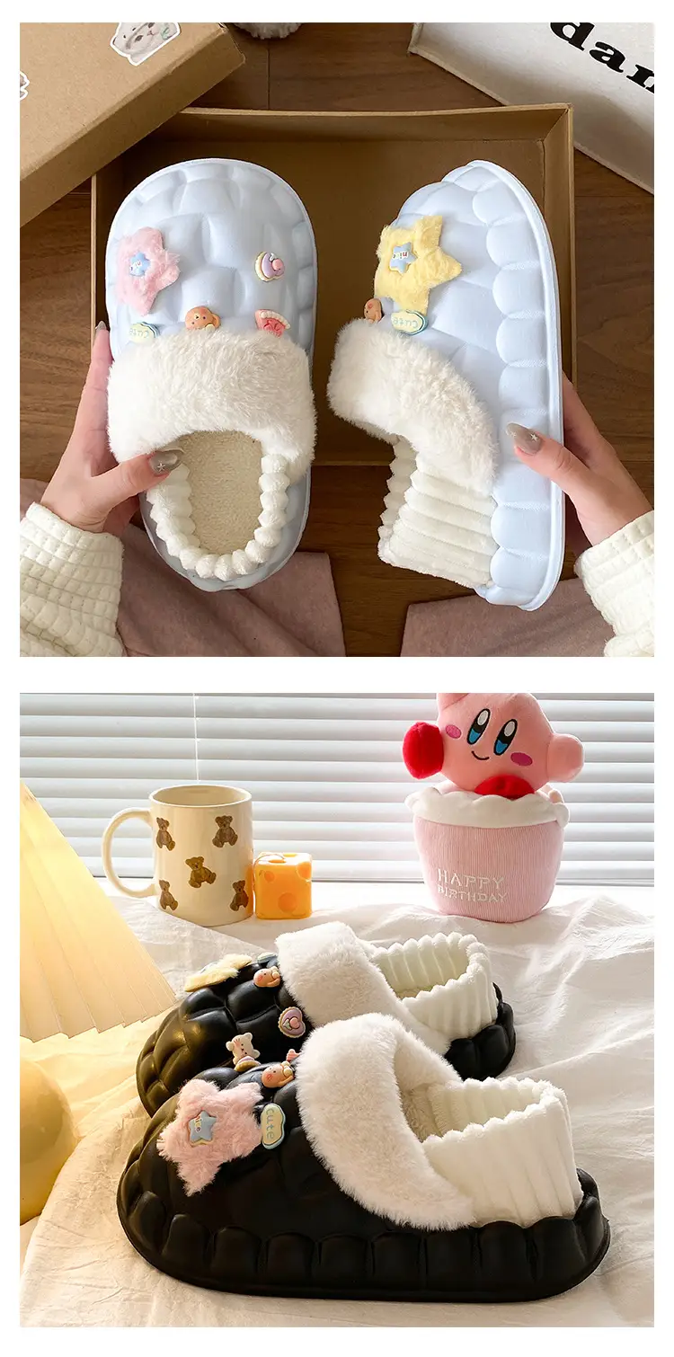 Eva Non-Slip Cotton Slippers Women Winter Soft Sole — feature 16