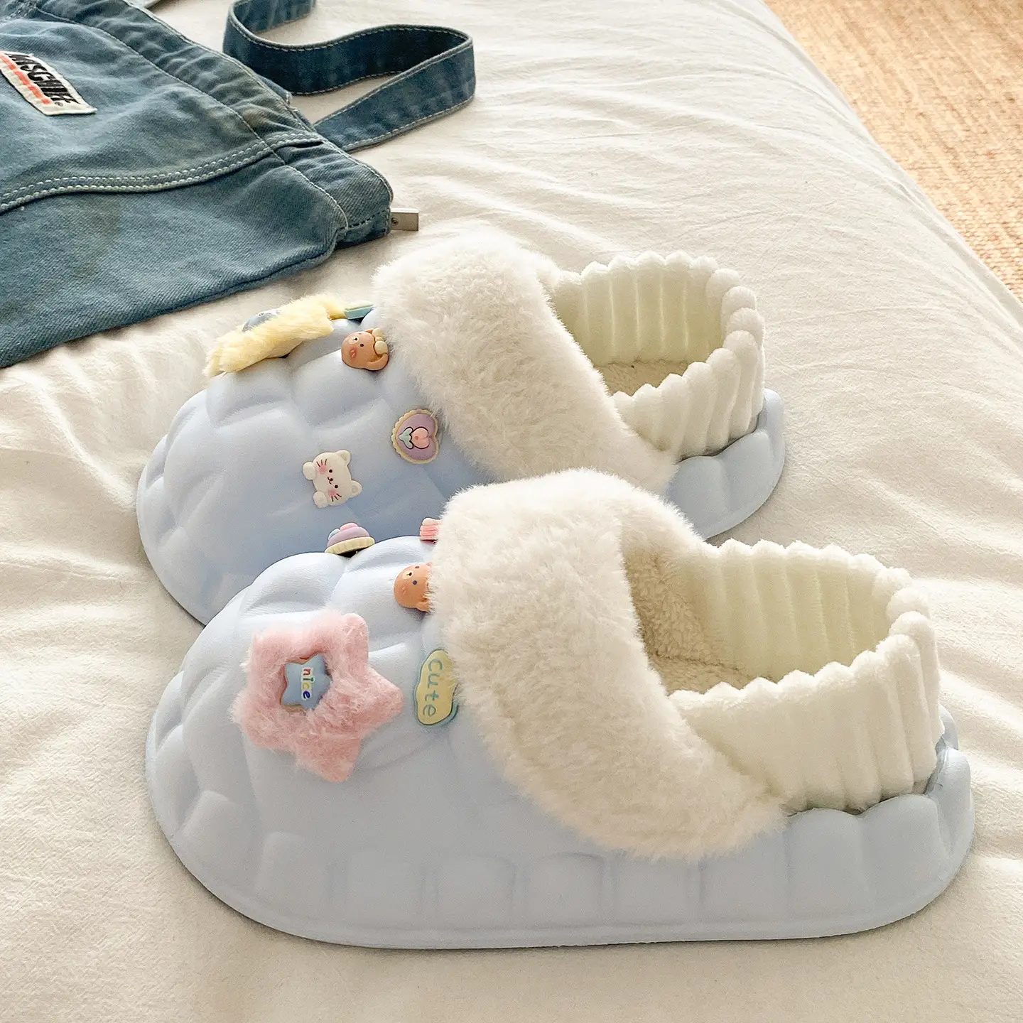 Eva Non-Slip Cotton Slippers Women Winter Soft Sole - Image 4