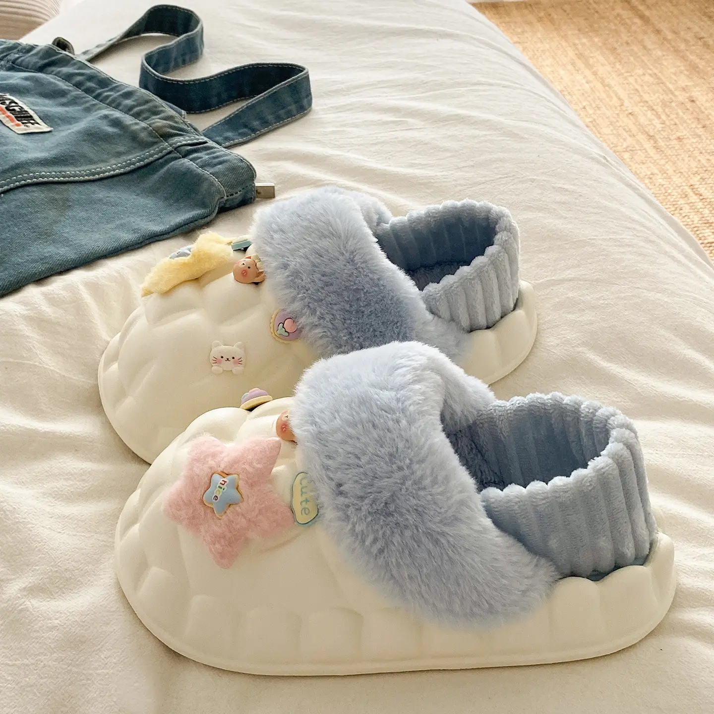 Eva Non-Slip Cotton Slippers Women Winter Soft Sole - Image 5
