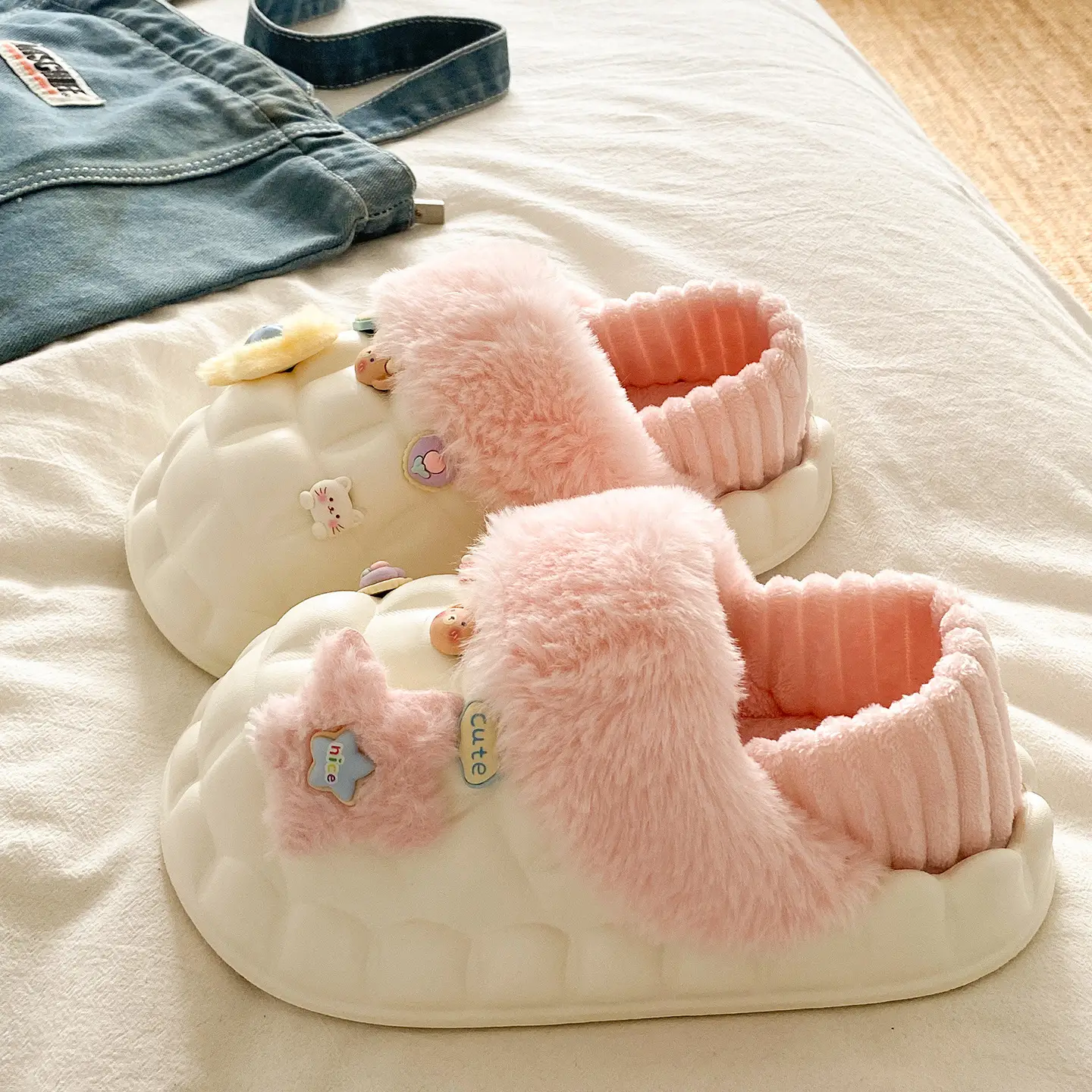 Eva Non-Slip Cotton Slippers Women Winter Soft Sole - Image 6