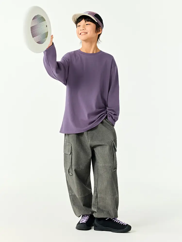 Kids Japanese Style T-Shirt Set Solid Color Base - Image 15