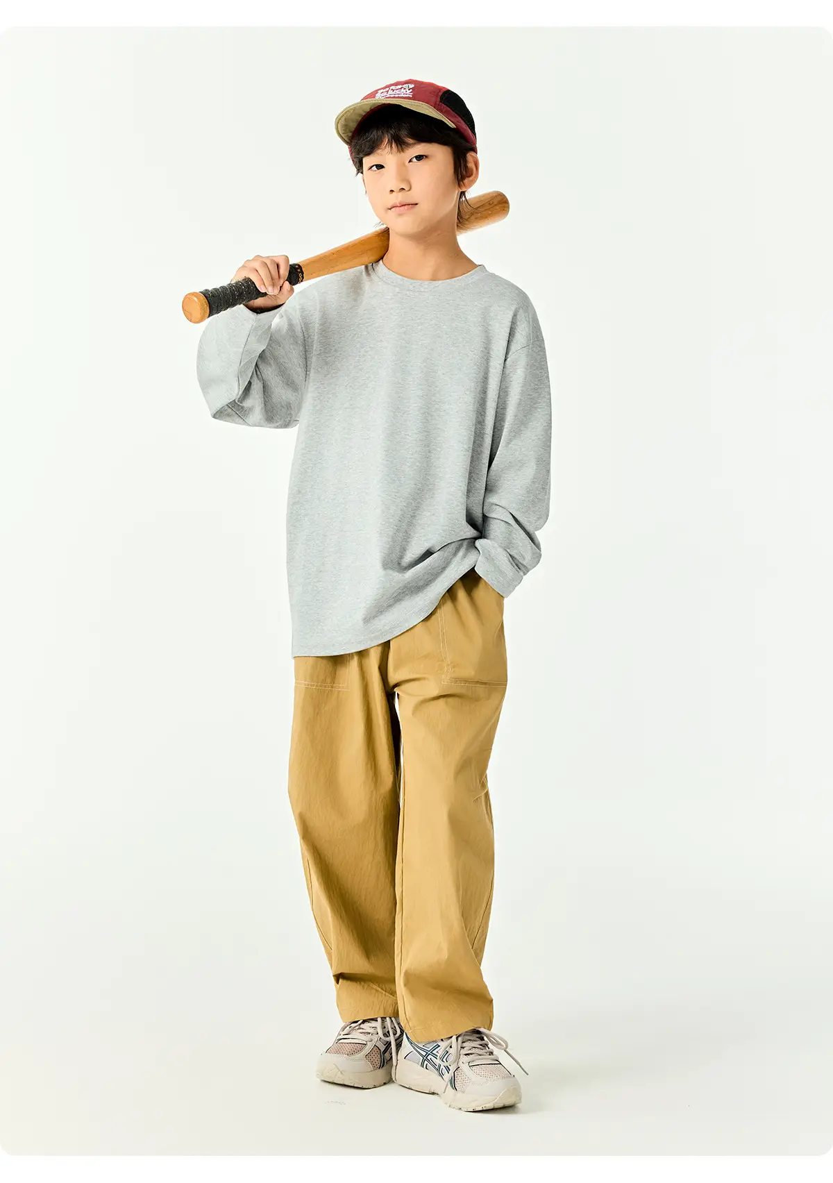 Kids Japanese Style T-Shirt Set Solid Color Base — feature 23