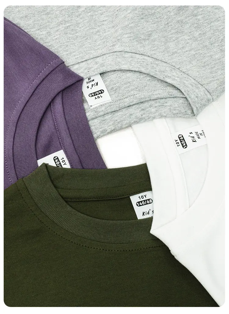 Kids Japanese Style T-Shirt Set Solid Color Base — feature 43