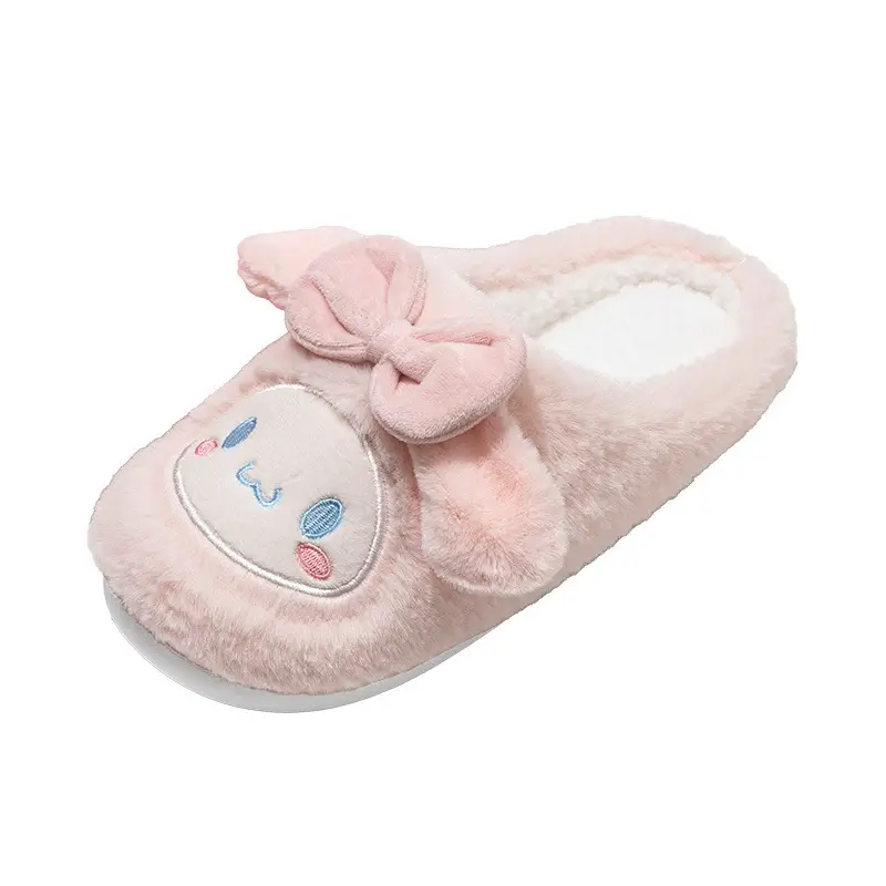 Women's Home Cotton Slippers for Autumn and Winter, Plush Cotton Shoes for Women, Men's Closed-Toe Slippers, Maternity Shoes, Women's Warm Shoes