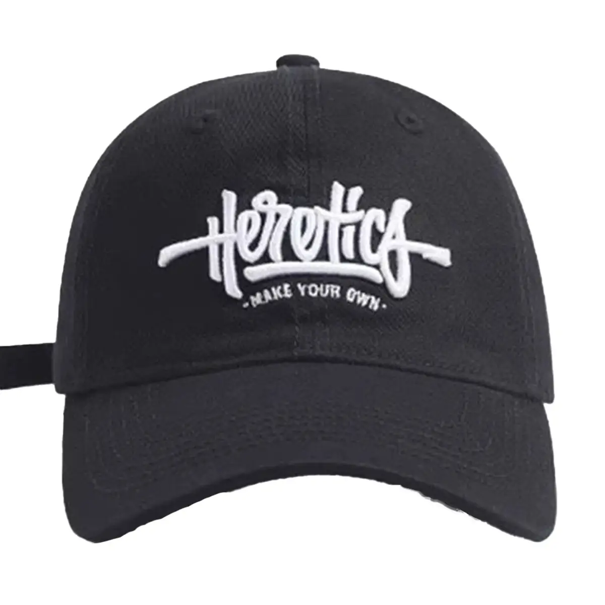 Heroic Letter Embroidered Duckbill Cap for Women Brown — feature 20