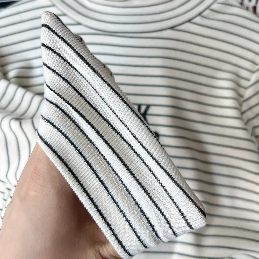 Kids Striped Turtleneck Bottom Shirt Wholesale Dropshipping - Image 5
