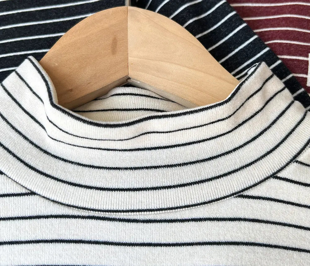 Kids Striped Turtleneck Bottom Shirt Wholesale Dropshipping — feature 10