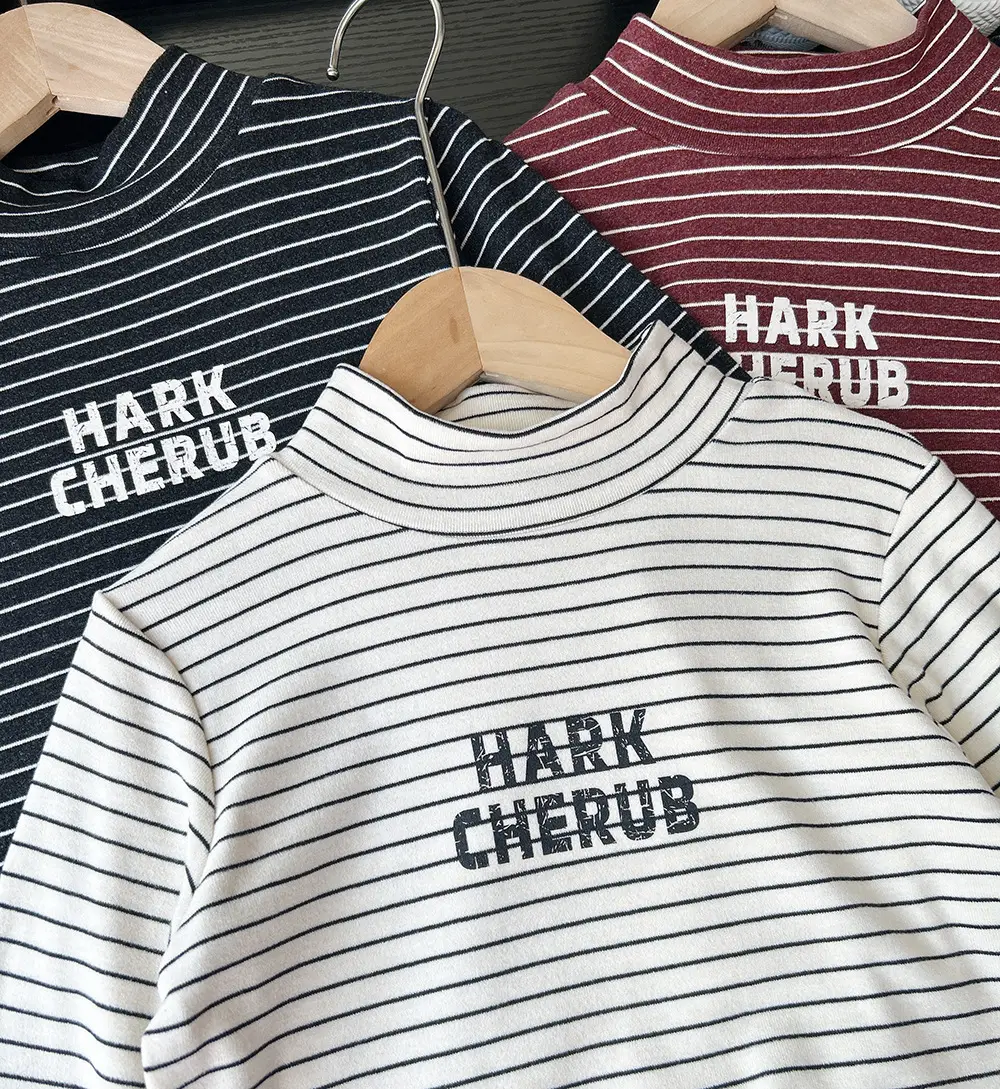 Kids Striped Turtleneck Bottom Shirt Wholesale Dropshipping — feature 7