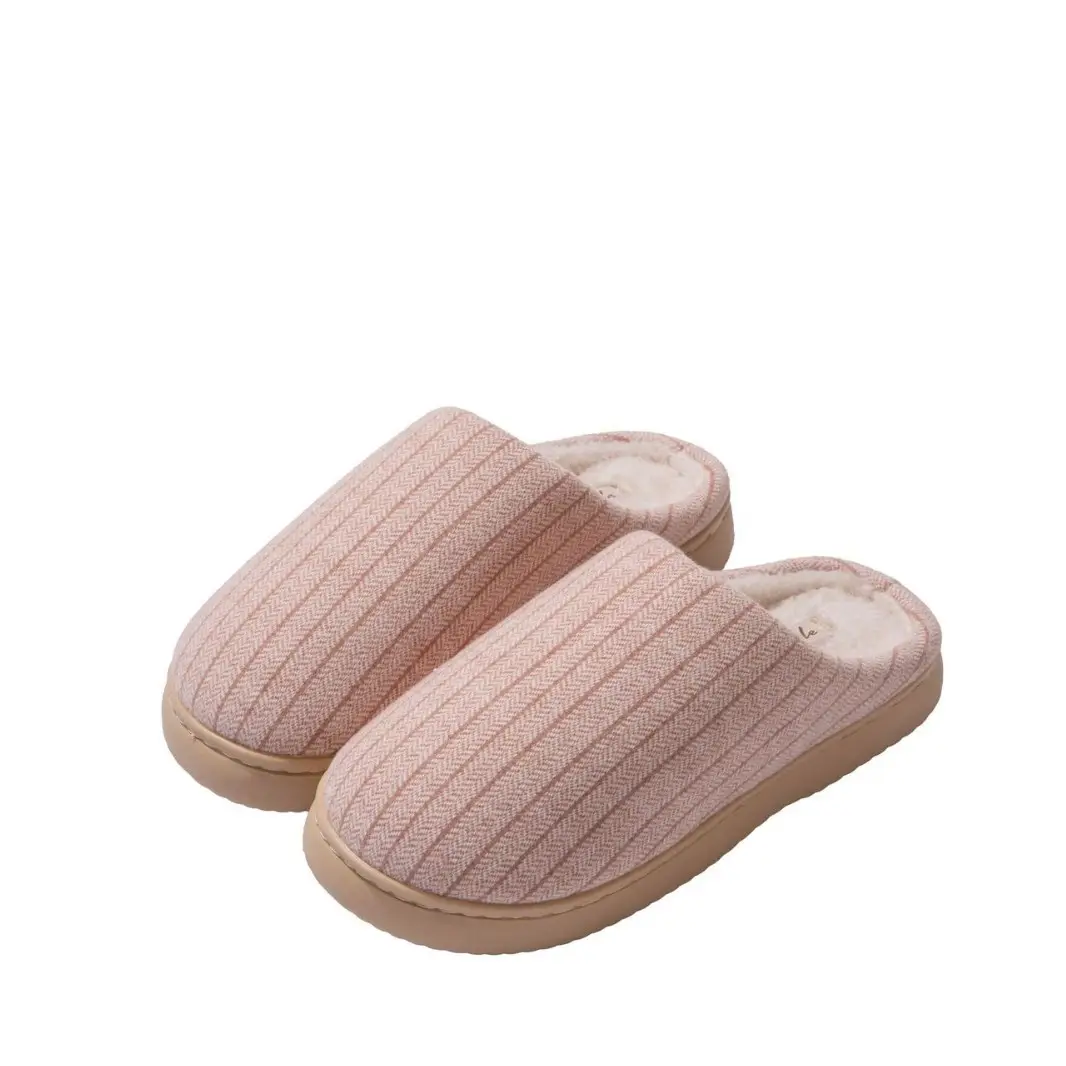 Women's Slippers Autumn and Winter Home Thick-Soled 2025 New Plush Warm Anti-Slip Home Cotton Slippers Winter Men's - Image 10