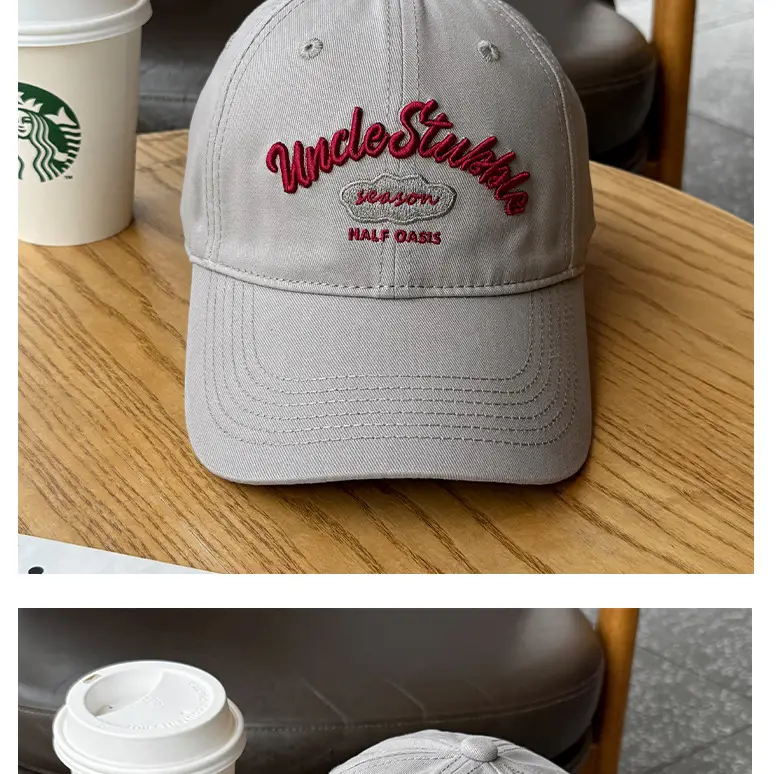 Uncle Stubble Yellow Baseball Cap with 3D Embroidery — feature 13