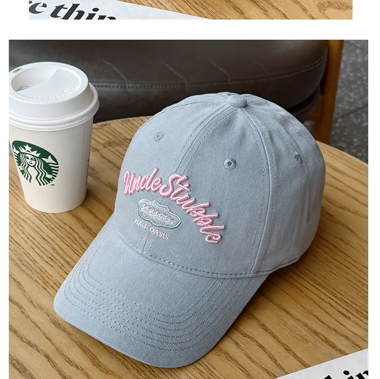 Uncle Stubble Yellow Baseball Cap with 3D Embroidery — feature 6