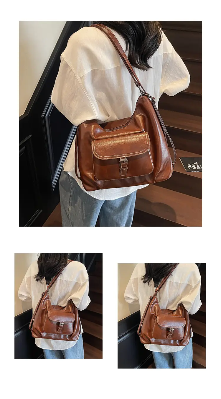 Women's Silver Retro Shoulder Bag 2025 New — feature 17